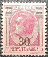 MONACO. Y&T N°104. Prince Louis II. Surchargé. Neuf** - Gebruikt