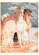 FANTAISIES - Deux Chevaux - Horses On The Shore - Giorgio De Chhirico ( Born 1888) - Carte Postale - Andere & Zonder Classificatie