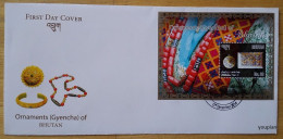 Bhutan 2014, Ornaments (Gyencha) Of Bhutan - FDC - Bhoutan