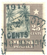 LIBERIA, PAESAGGI, LANDSCAPE, 1914, FRANCOBOLLI USATI Mi:LR 122, Scott:LR 131, Yt:LR 113B - Liberia