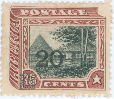LIBERIA, PAESAGGI, LANDSCAPE, 1916, FRANCOBOLLI NUOVI (MLH*) Mi:LR 136, Scott:LR 144, Yt:LR 123 - Liberia