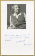 Catherine Gide (1923-2013) - Écrivaine - Carte Dédicacée + Photo - 2003 - Ecrivains