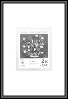 2778b N°2345 La Corbeille Rose De Caly Fleurs Flower Croix Rouge Red Cross 1984 Epreuve Photo Noir Et Blanc Proof France - Artist Proofs