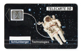 FRANCE TELECARTE D280 SCHLUMBERGER ASTRONAUTE  50U 2500 Ex ANNEE 1990 - Phonecards: Private Use