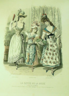 Gravure De Mode Revue De La Mode Gazette 1889 N°01 Travestissements (MaisonGoubaud) - Vor 1900