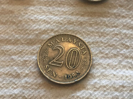 Münze Münzen Umlaufmünze Malaysia 20 Sen 1982 - Malaysia