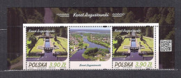 POLAND 2023 AUGUSTOW  CANAL STRIP Of 3 N MNH - Ungebraucht