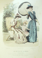 Gravure De Mode Revue De La Mode Gazette 1889 N°23 (Maison Léoty) - Voor 1900