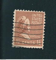 N° 370  Martha Washington,   Timbre Stamp USA Oblitéré  1938 1 1/2 Cent $ - Used Stamps