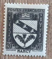 YT N°526 - Au Profit Du Secours National / Armoiries De Nancy - 1941 - Neuf - 1941-66 Armoiries Et Blasons