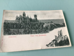 Drachenburg — Gruss Vom Drachenfels. Carte Gaufrée Avec Relief - Drachenfels