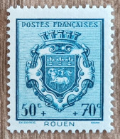 YT N°528 - Au Profit Du Secours National / Armoiries De Rouen - 1941 - Neuf - 1941-66 Coat Of Arms And Heraldry