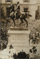 30th. USA President Coolidge 1928 BALTIMORE  Lafayette Statue Orginal Press Photo Ca 16.5 X 11.5 CM RARE - Berühmtheiten