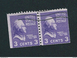 N° 372 Washington George 3 Cts Timbre    USA 1938 X2 - Used Stamps