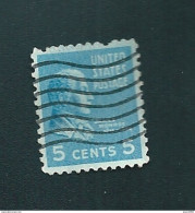 N° 375 MONROE James  Timbre Stamp Etats Unis Oblitéré 1938 USA - Usados