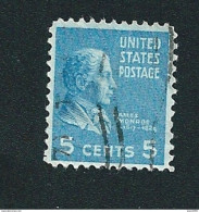 N° 375 MONROE James  Timbre Stamp Etats Unis Oblitéré 1938 USA - Gebruikt