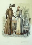 Gravure De Mode Revue De La Mode Gazette 1890 N°41 - Before 1900