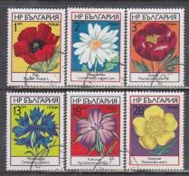 Bulgaria 1973 - Flowers, Mi-Nr. 2234/39, Used - Used Stamps