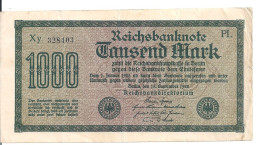 ALLEMAGNE 1000 MARK 1922 VF+ P 76 - 1.000 Mark