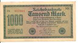 ALLEMAGNE 1000 MARK 1922 XF+ P 76 - 1000 Mark