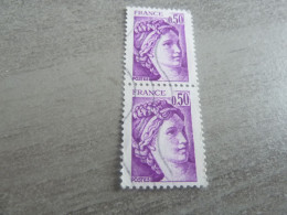 Sabine De Gandon - 50c. - Yt 1969 - Violet - Double Oblitérés - Année 1977 - - 1977-1981 Sabine Of Gandon