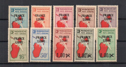 !!! MADAGASCAR, SERIE PA N°45/54 NEUVE ** - Poste Aérienne