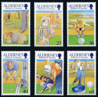 Alderney 2001 MNH 6v, Golf, Sports - Golf