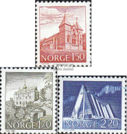 Norwegen 831-833 (kompl.Ausg.) Postfrisch 1981 Bauwerke - Unused Stamps