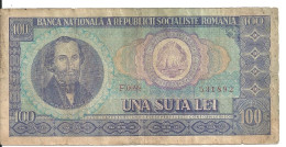 ROUMANIE 100 LEI 1966 VG+ P 97 - Roumanie