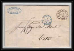 41057 Lettre LAC Allemagne (Deutschland) Lubeck Tour-t Forbach 1868 Pour Cette France Marque Postale Entree Vorlaufer - Entry Postmarks