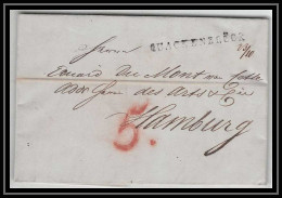 41325 Lettre LAC Allemagne Deutschland Quackenbruck Quakenbruck POUR HAMBURG 1848 - Entry Postmarks