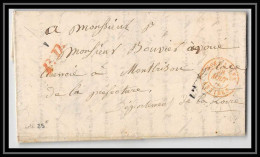 41365 Lettre LAC ITALY ITALIE Sardaigne Pour Antibes 1845 France Marque D'entree - Entry Postmarks