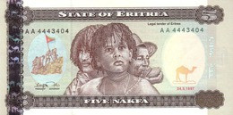 Eritrea 5 Nakfa 1997, UNC (P-2a, B-102a) - Eritrea