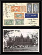 41624 Senegal 7/12/1935 Bel Affranchissement Potsdam Aviation PA Poste Aérienne Airmail Carte Postale (postcard) - Luftpost