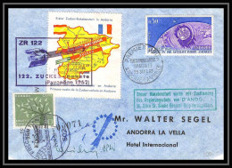 41630 Andorre Allemagne (germany) 1962 Zucker Rakete Espace (space) Signé Aviation Poste Aérienne Airmail Lettre Cover - Poste Aérienne