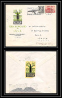 41699 Vignette IKUE 1939 Belgique (Belgium) Aviation PA Flamme Utilisez La Poste Aérienne Airmail Lettre Cover - Lettres & Documents