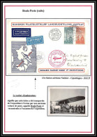 41734 Kugleposten Kobenhvan Nakskov 1935 Boule Posten Bouleposte Danemark Denmark Aviation Airmail Lettre Cover - Luchtpostzegels