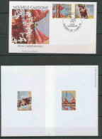 Nouvelle Calédonie Boc Non Dentelé ** (imperforate) Deluxe Proof ** + FDC - N° 704 /705 Fleurs (plants - Flowers)  - Imperforates, Proofs & Errors