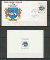 Nouvelle Calédonie épreuve De Luxe / Deluxe Proof + FDC Premier Jour N° 486 Blason De Nouvelle Caledonie - Sin Dentar, Pruebas De Impresión Y Variedades