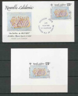 Nouvelle Calédonie épreuve De Luxe / Deluxe Proof + FDC Poste Aérienne N° 313 Tableau (Painting) NEPORON Poulpe - Ongetande, Proeven & Plaatfouten