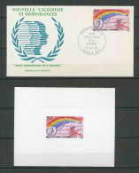 Nouvelle Calédonie épreuve De Luxe / Deluxe Proof FDC N° 507 Année Internationale De La Jeunesse (Childhood & Youth ) - Imperforates, Proofs & Errors