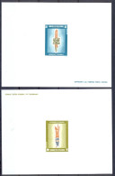 Nouvelle Calédonie épreuve De Luxe / Deluxe Proof N° 592 / 93 Monnaie Canaque 2 épreuves - Imperforates, Proofs & Errors
