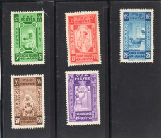 Ethiopie, Année 1944 (Pour La Croix Rouge) Lot De 5 Valeurs N° 240 à 244 Sans Gomme - Etiopia