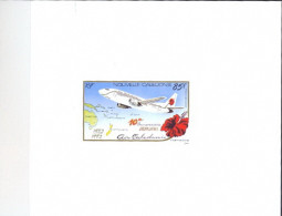 Nouvelle Calédonie épreuve De Luxe / Deluxe Proof Poste Aérienne N° 305 Avion (plane) Création D'aircalin - Ongetande, Proeven & Plaatfouten