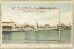 Cpa Mexique – Recuerdo De Veracruz – Système Dépliant, Port - México