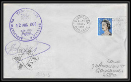 5417/ Espace (space) Lettre (cover) 12/8/1969 Signé (signed) Technology Satellite Toowoomba Australie (australia) - Océanie