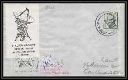 5419/ Espace (space) Lettre (cover) 30/3/1969 (signed Autograph) Stadan Facility Orroral Valley Australie (australia) - Oceanía