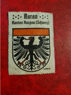 Timbre Erinnophilie  VIGNETTTE  BLASON AARAU KANTON AARGAU - Erinnofilia