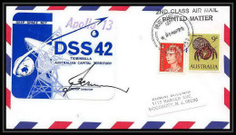 5726/ Espace (space) Lettre (cover) 1/4/1970 Apollo 13 Signé (signed Autograph) Dss 42 Australie (australia) - Oceanía