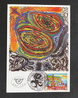 Österreich 1992 Kunst Peter Pongratz Mi. 2077 FDC, Maximumkarte, SStmpl. - Brieven En Documenten